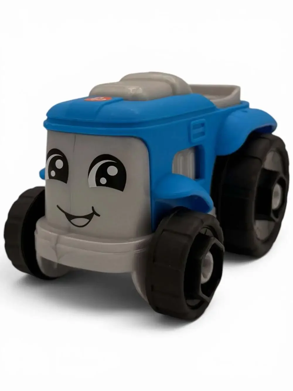 Fisher-Price Little People Farm Blue and Silver Tractor Toy Vehicle